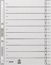 LEITZ Trennblätter/1654-00-85, grau, geöst, A4, 240x300mm, Inh. 100