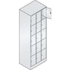 Fächerschrank 7035/5012 1950x680x480mm