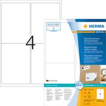 HERMA SPECIAL A4 Etiketten Movables / ablösbar 100 Blatt / Packung