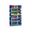Steckregal-System, Regalhöhe 1990 mm - 18 Fächer, BxT 1000 x 400 mm - Grundregal, enzianblau RAL 5010