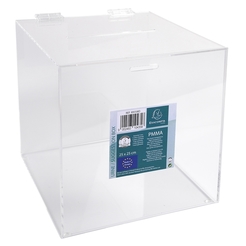 Urne 21x21x21cm, glasklar - Kristall