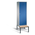 C+P Schwarz-Weiss-Spind Classic, H2090xB610xT815mm