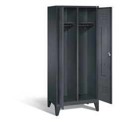 C+P Schwarz-Weiss-Spind Classic, H1850xB810xT500mm