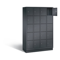 C+P Schließfachschrank Classic, H1800xB1190xT500mm Korpus: Schwarzgrau Türen: Schwarzgrau 4 Abteile 20 Fächer C+P Schließfachschrank Classic, H1800xB1190xT500mm Korpus: Schwarzgrau Türen: Schwarzgrau 4 Abteile 20 Fächer