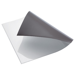 2 x Magnettasche, Oberfläche mit Magnetgummi vollflächig, A4 quer, weiß