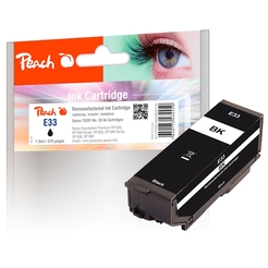 Peach Tintenpatrone schwarz kompatibel zu Epson No. 33 bk, T3331