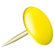 ALCO Reißnagel SUN, kunststoffüberzogen, Kopf-Ø: 9,5 mm, gelb (100 Stück)