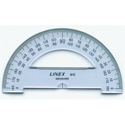 LINEX 910, Schulwinkelmesser, 100 cm Durchmesser, 180° Bogenlänge, 2 mm stark