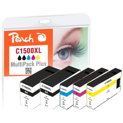 Peach Spar Pack Plus Tintenpatronen kompatibel zu Canon PGI-1500 XL