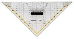 RUMOLD Geo-Dreieck mit Schneidekante 325/1084 32,5 cm transparent Plexiglas