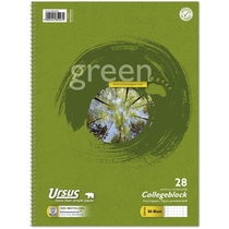 URSUS Collegeblock 80 Blatt, m.Umweltengel/608575020, kariert 28, 70g/qm, DIN A4