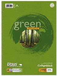 URSUS Collegeblock 80 Blatt, m.Umweltengel/608575020, kariert 28, 70g/qm, DIN A4