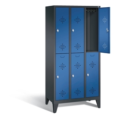 C+P Spind doppelstöckig Classic, H1850xB900xT500mm C+P Spind doppelstöckig Classic, H1850xB900xT500mm