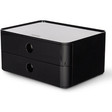 Han SMART-BOX ALLISON, Schubladenbox stapelbar mit 2 Schubladen, schwarz