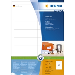 HERMA PREMIUM A4 Etiketten 200 Blatt / Packung