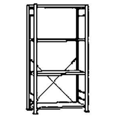 Steckregal GR 150 kg 2000x1000x800mm 5Böd verzinkt