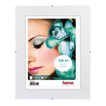 hama® rahmenloser Bildhalter/63020 21 x 29,7 cm Clip-Fix Normalglas