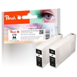 Peach Doppelpack Tintenpatronen schwarz kompatibel zu Epson No. 79, T7911*2