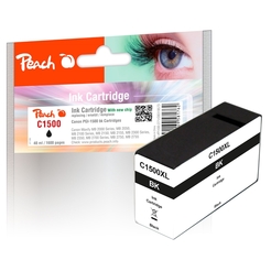 Peach XL-Tintenpatrone schwarz  kompatibel zu Canon PGI-1500, PGI-1500BK XL