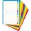 Register mit farbigen Taben aus PP 300µ, 10-teilig, für DIN A4 Maxi - Campus