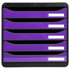 EXACOMPTA Bürobox iDERAMA/3097220D B 27,8 x H 27,1x T 34,7cm sw/glossy violett