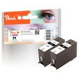 Peach Doppelpack Tintenpatronen schwarz kompatibel zu Lexmark No. 150XL