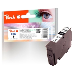 Peach Tintenpatrone schwarz kompatibel zu Epson T0801