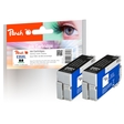 Peach Doppelpack Tintenpatronen schwarz kompatibel zu Epson No. 35XL, T3591*2