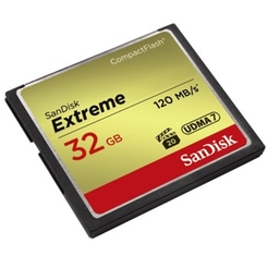 SanDisk® Speicherkarte CompactFlash® Extreme®, 32 GB, Lesegeschwindigkeit: 120 MB/s