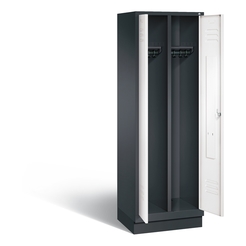 C+P Schwarz-Weiss-Spind Classic, H1800xB610xT500mm