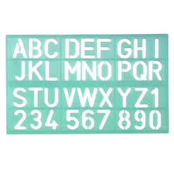 LINEX 8530, Schriftschablone, Standard, 30mm, Buchstaben  / Ziffern