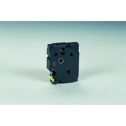 brother® Schriftbandkassette, TZe, permanent, laminiert, 18 mm x 8 m, schwarz auf gelb