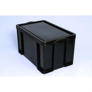 Really Useful Box® Aufbewahrungsbox, PP, 84 l, 71 x 44 x 38 cm, schwarz