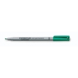 STAEDTLER® OH-Stift, Lumocolor® 312, B, non-permanent, Keilspitze, 1 - 2,5 mm, Schaftfarbe: grau, Schreibfarbe: grün (10 Stück)