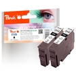 Peach Doppelpack Tintenpatronen schwarz kompatibel zu Epson T129, T1291