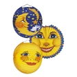 amscan Laterne Sonne & Mond - Ø 25 cm, sortiert