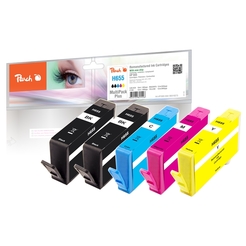 Peach Spar Pack Plus Tintenpatronen kompatibel zu HP No. 655 series