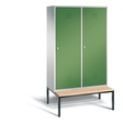 C+P Schwarz-Weiss-Spind Classic, H2090xB1190xT815mm