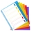 Register mit farbigen Taben aus PP 300µ, 6-teilig, für DIN A4 Maxi - Campus