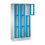 CP CLASSIC Fächerschrank, Fachhöhe 510 mm, mit Sockel, 9 Fächer, Breite 900 mm Tür lichtblau