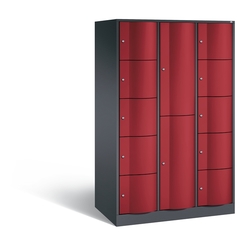 C+P Kombi-Schließfachschrank Resisto, H1950xB1148xT640mm