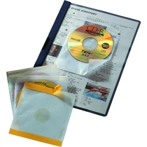 DURABLE Selbstklebehülle CD / DVD FIX