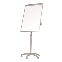 Bi-silque Flipchart-Tafel CLASSIC ohne Arme, grau/EA4806175GR 70x100cm weiß