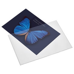 2 x Magnettasche, Oberfläche mit Magnetgummi vollflächig, A4 quer, weiß