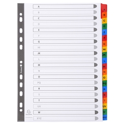 EXACOMPTA Register A-Z 20-teilig Narture Future 160g/1111E A4 w m. farbig.Taben