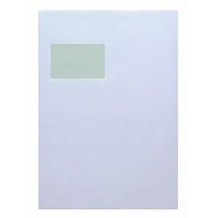kuvermatic® Kuvertierhülle, mit Fenster, gummiert, C4, 324 x 229 mm, 100 g/m², weiß (500 Stück)