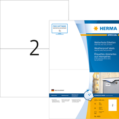HERMA Etikett 4601 210x148mm ws 80 St./Pack.