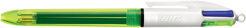 4-Farb-Druckkugelschreiber BIC® 4 Colours® FLUO