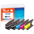 Peach Spar Pack Plus Tintenpatronen kompatibel zu Brother LC-1240