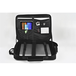 MONOLITH 2000002341 - Nylon Laptoptasche 15,6", Schwarz 41,5x33x9 cm